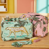 Jungle Print Wash Bag - Jute