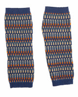 Cashmere Blend Geo Wristlet - Blue