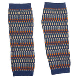 Cashmere Blend Geo Wristlet - Blue
