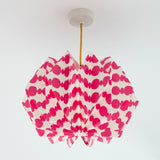 Origami Paper Lightshade "Orbit" - Pink & White