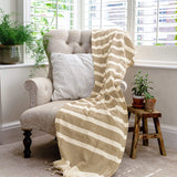 Turkish Cotton Beach Towel - Beige