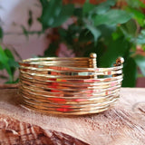 HAMMERED BRASS CUFF