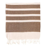 Turkish Cotton Beach Towel - Mocha