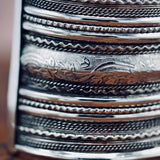 ETHNIC SILVER LARGE CUFF