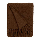 CANDAR TEXTUED BOUCLE THROW COCOA