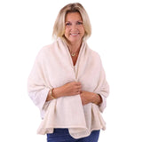 Alpaca Blend Poncho - Cream