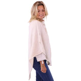 Alpaca Blend Poncho - Cream