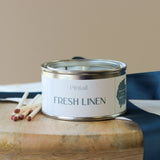 FRESH LINEN PAINT POT CANDLE