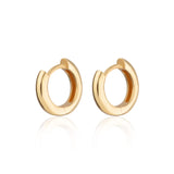 HUGGIE GOLD HOOP EARRINGS