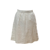 BIRGITT STRIPE SKIRT - NEUTRAL - SIZE 8