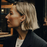 NORDIC MUSE SILVER HOOP EARINGS