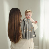 Cotton Deer Baby Blanket Grey