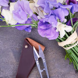 Garden Snips in Leather Pouch