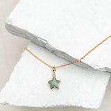 Aventurine Star Gold Plated Gemstone Necklace