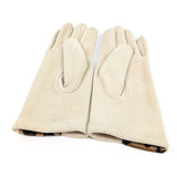 Animal Print Brushstroke Gloves - Mink