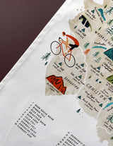 Cycle the Lakes Tea Towel
