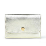 LEATHER CARD HOLDER GOLD