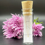 Gold Birthstone Necklace in A Bottle - June