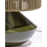 Forest Green table lamp with shade