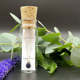 Gold Birthstone Necklace in A Bottle - September