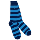 Sky Blue Striped Socks