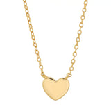 Tiny Heart Necklace - 14k Gold Vermeil