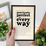 'Practically perfect' MARY POPPINS BOOK PRINT