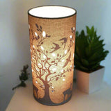Deer and Birds Fabric Lamp