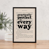 'Practically perfect' MARY POPPINS BOOK PRINT