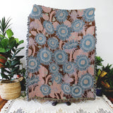 Calhoun & Co Sunflower & Ladybug Tapestry Throw