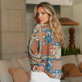 Izabelle Print Marfa Top - Extra Small