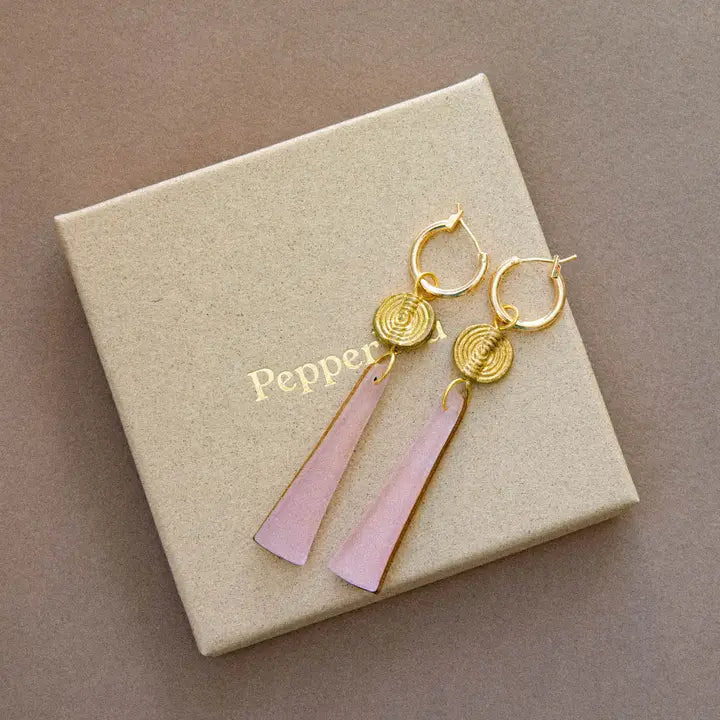 PEPPER YOU DUSTY LILAC DROP EARRIN