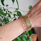 HAMMERED BRASS CUFF