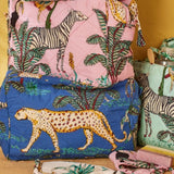 Jungle Print Wash Bag - Jute