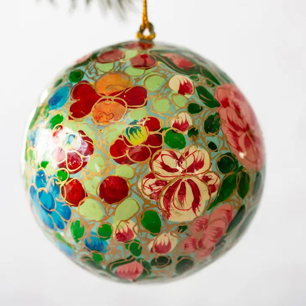 3" Indian Floral Bauble