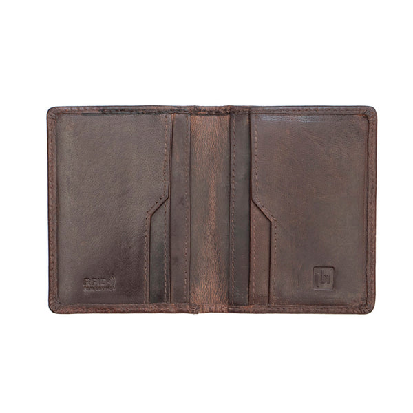 Alperto Leather Credit Card Holder (Brown)