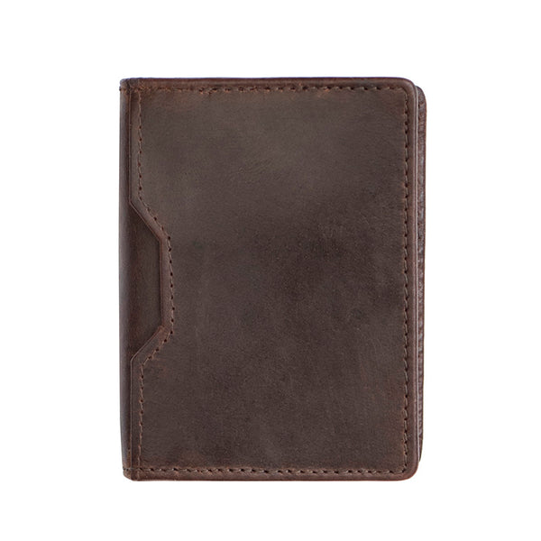 Alperto Leather Credit Card Holder (Brown)