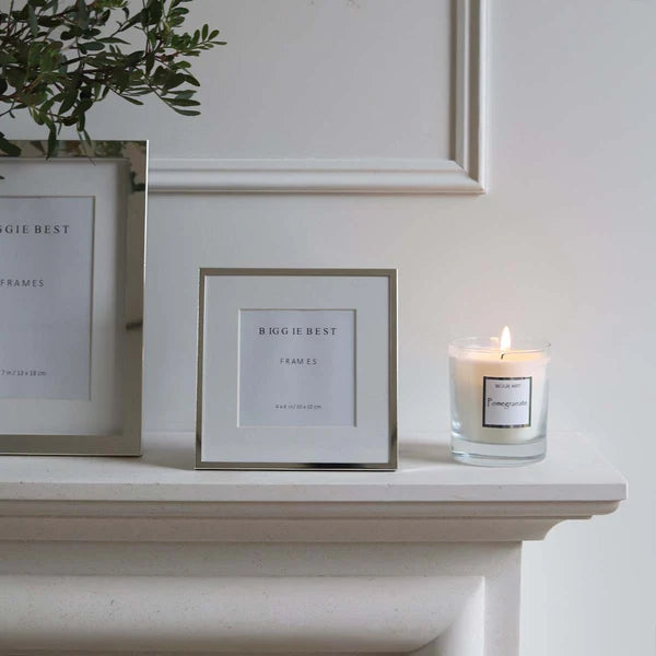 4x4 Thin Border Frame - Silver