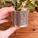 LARGE GEO SILVER CUFF