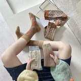 Khaki Flower Socks SALE