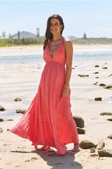 Little Bow Maxi Dress - Large