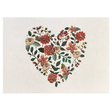 EMBROIDERED HEART BOXED NOTECARD SET