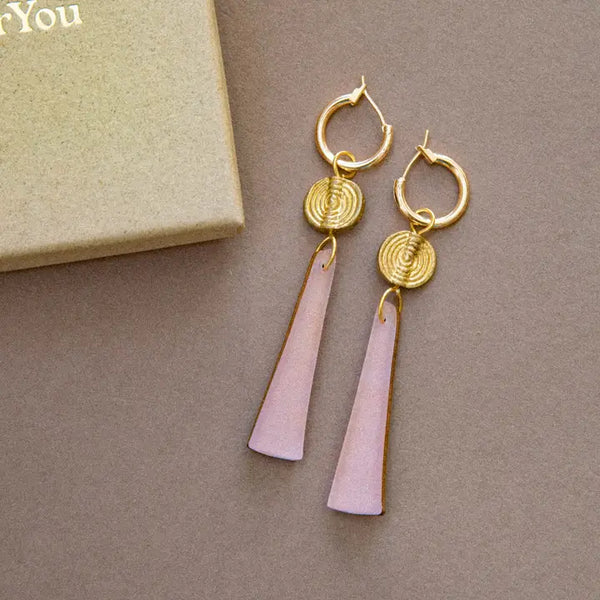 PEPPER YOU DUSTY LILAC DROP EARRIN