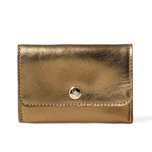 LEATHER CARD HOLDER BRONZE