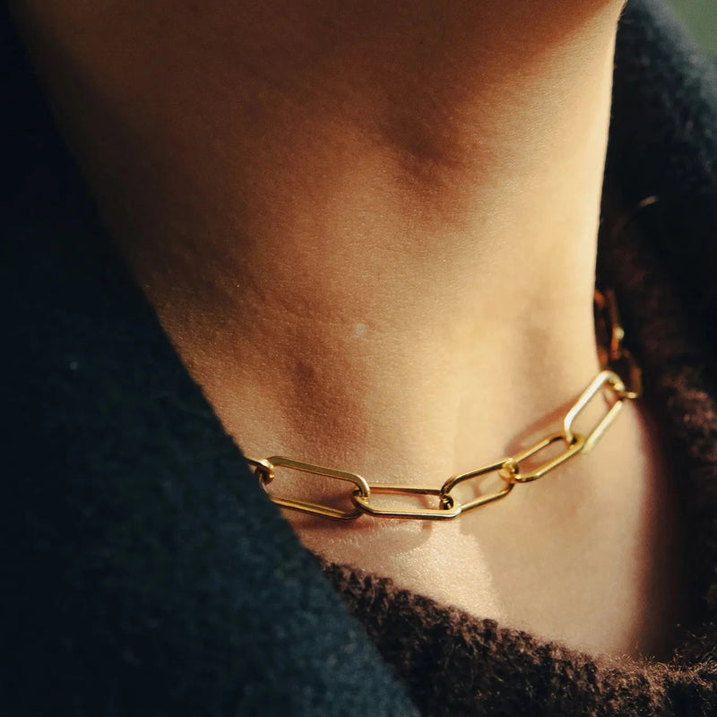 NORDIC MUSEGOLD CHUNKY CHAIN NECKLACE