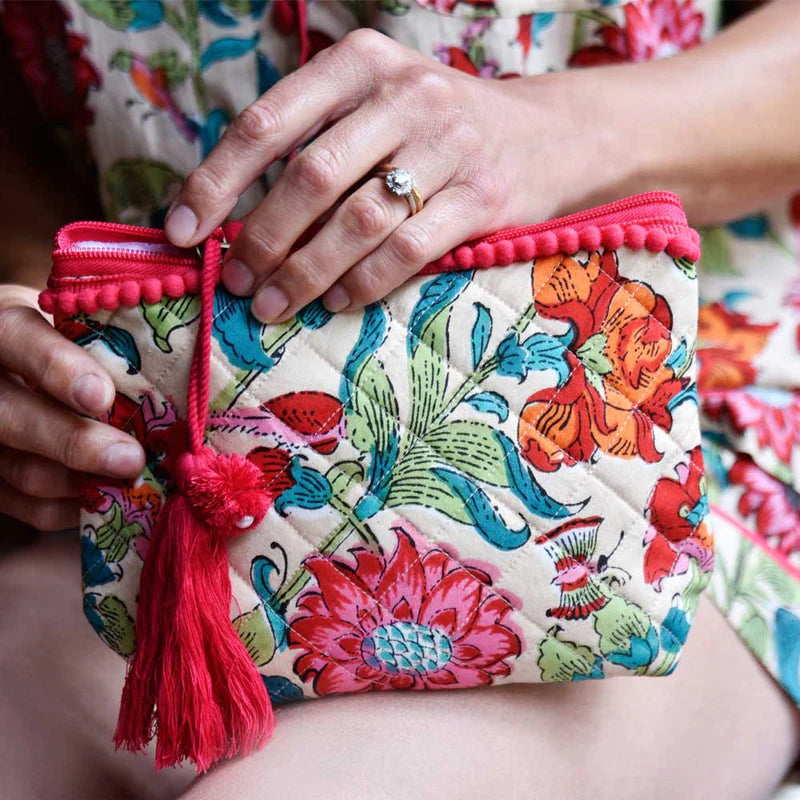 Floral Garden Make Up Bag