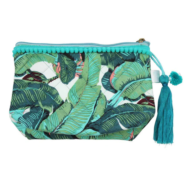 Green Leaf Make Up Bag