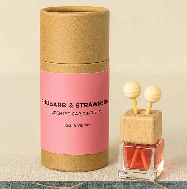 Rosy Roo Luxury Car Fragrance - Rhubarb & Strawberry