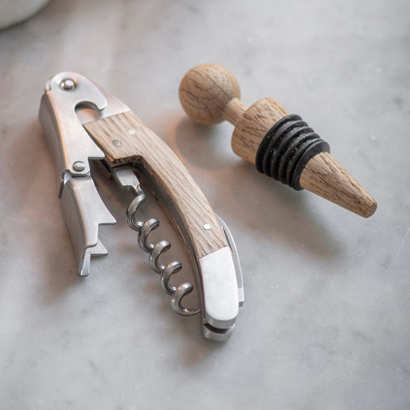 Bottle Opener & Stopper Set