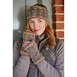 Kylemore Leaf Fingerless Glove - Grey